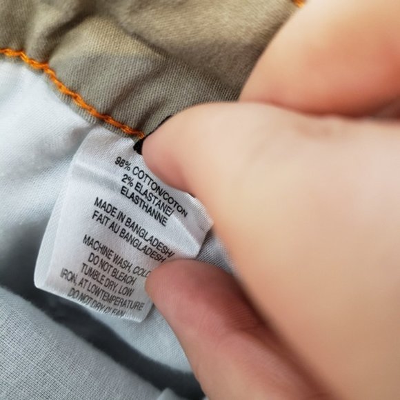 Tainted Denim tan Mens Slim Chino pants - Picture 7 of 7